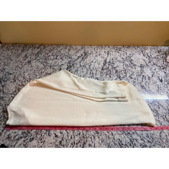 Eddie Bauer Womens Top Small Cream Waffle Knit Long Sleeve Pullover Cabincore - Picture 8 of 9